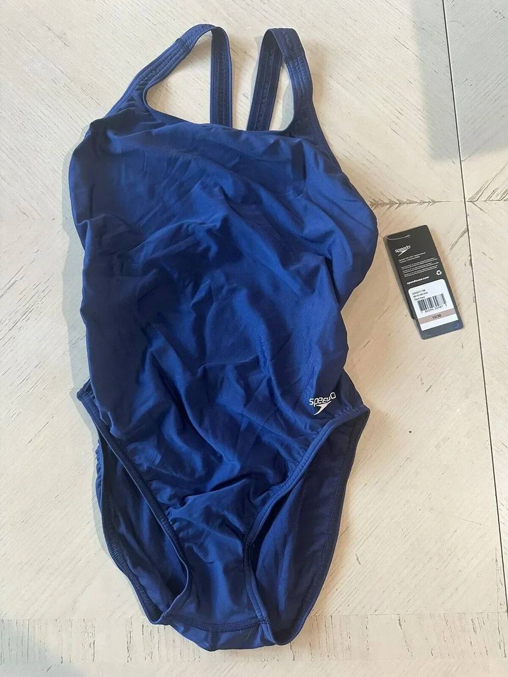Speedo Girls One Piece Swimsuit Size 12/38 Team Navy*